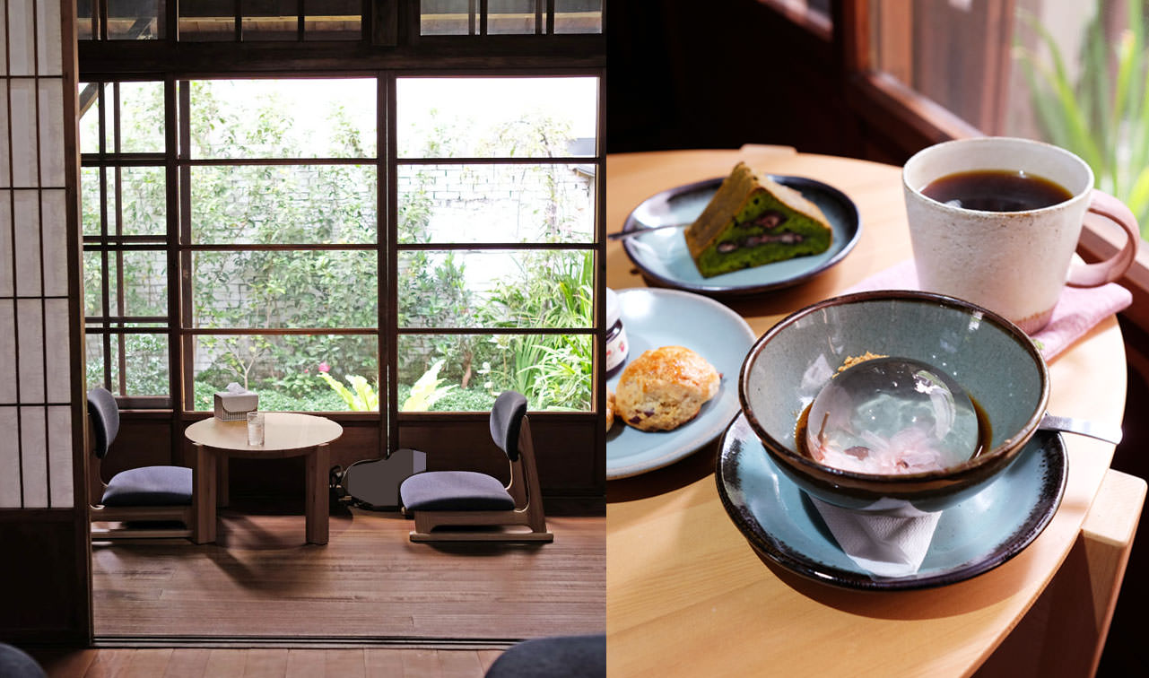台中西區│印藝文空間咖啡-百年日式木造老屋，有溫度的空間，推櫻花水信玄餅和司康