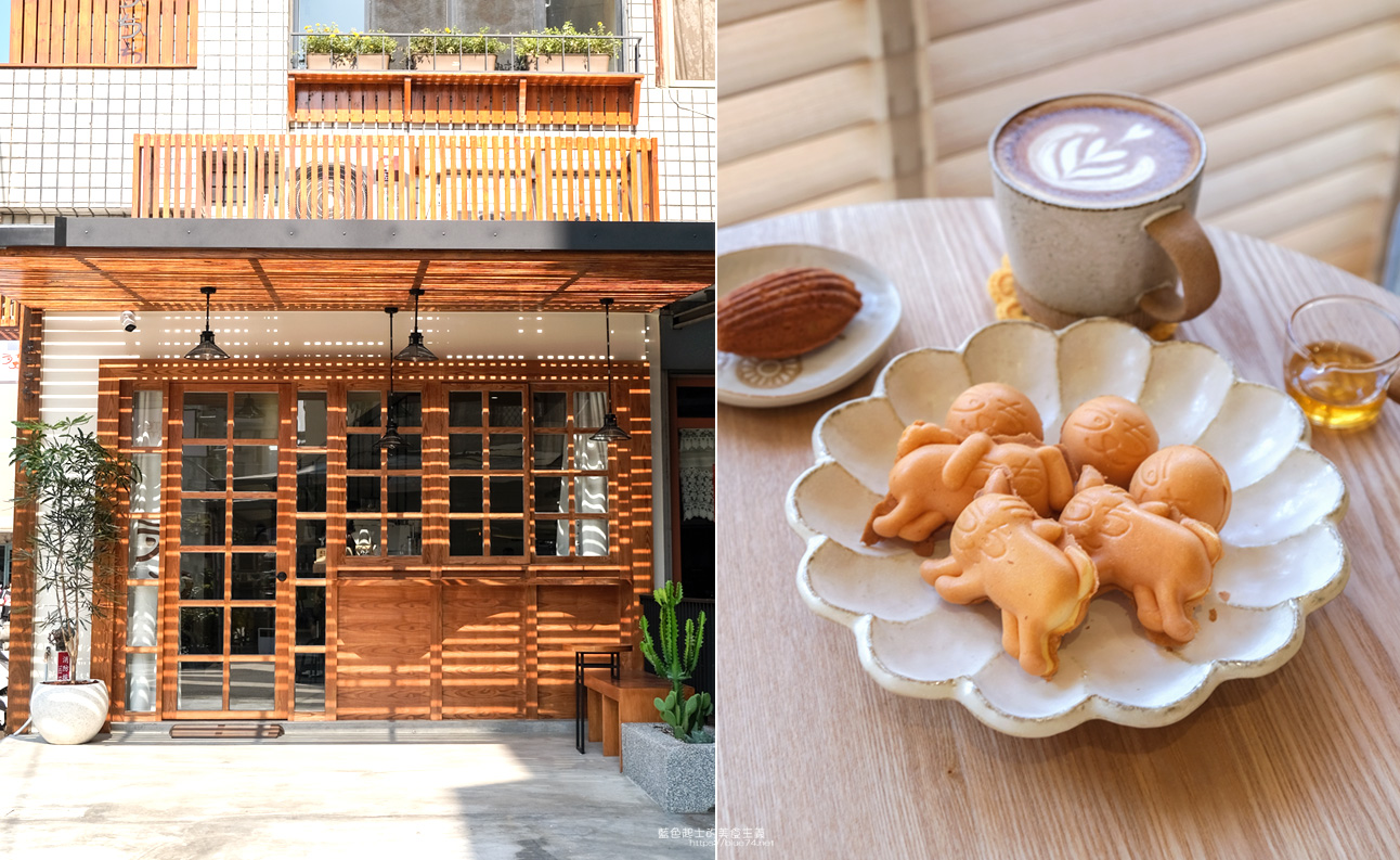 台中西區│屋七咖啡所-日式氛圍咖啡館，木質裝潢和光影好美，雞蛋糕不要錯過